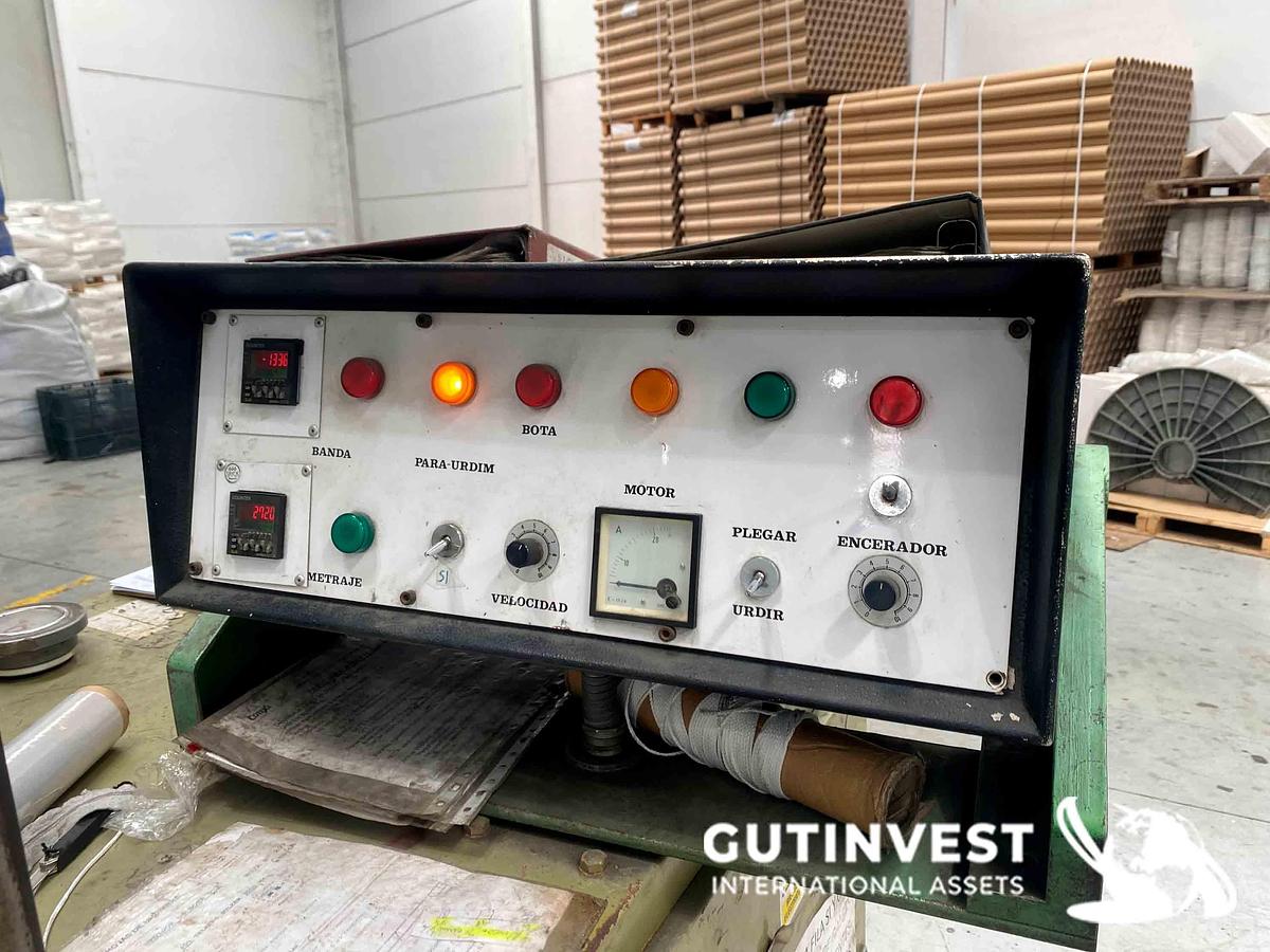 Used 1 - Sectional warping machine with two fillets