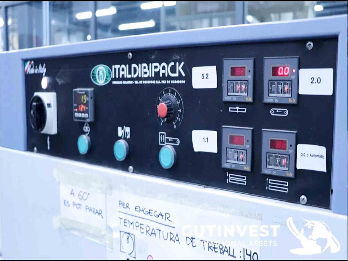 Used shrink wrapping machine + shrink tunnel