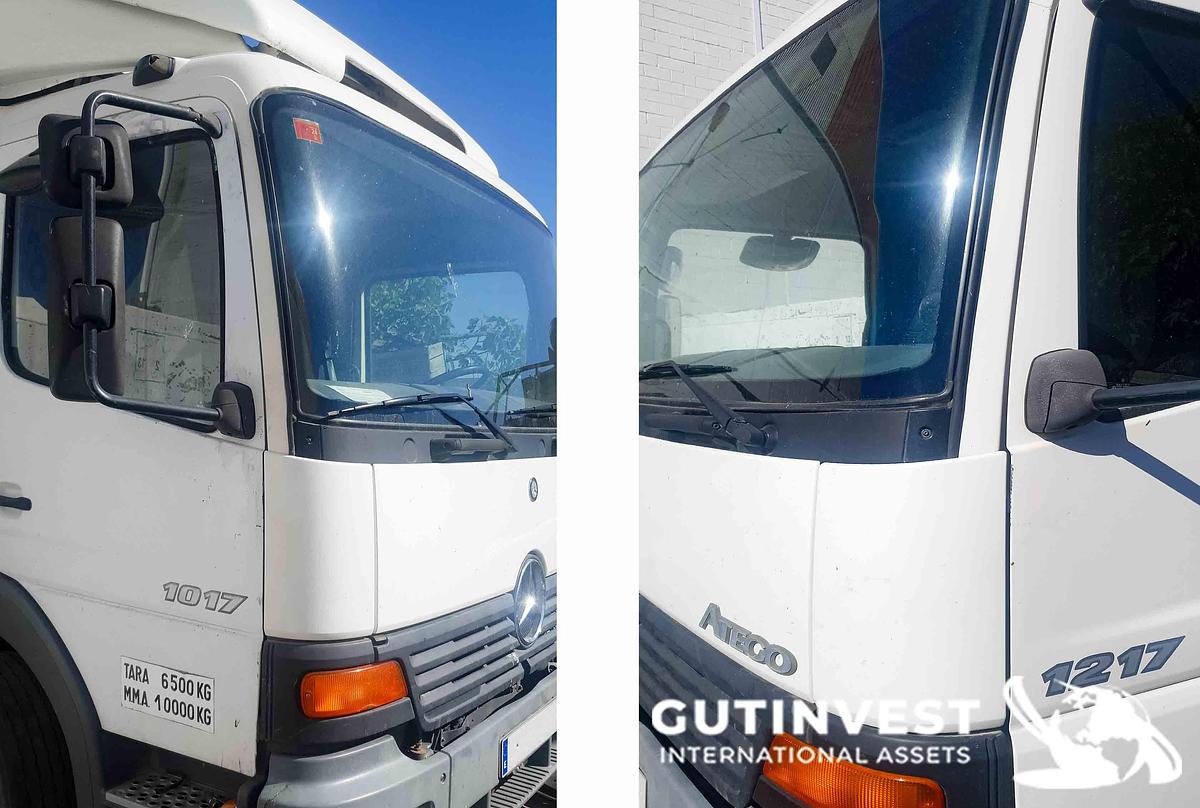 Used Truck open box with tarpaulin