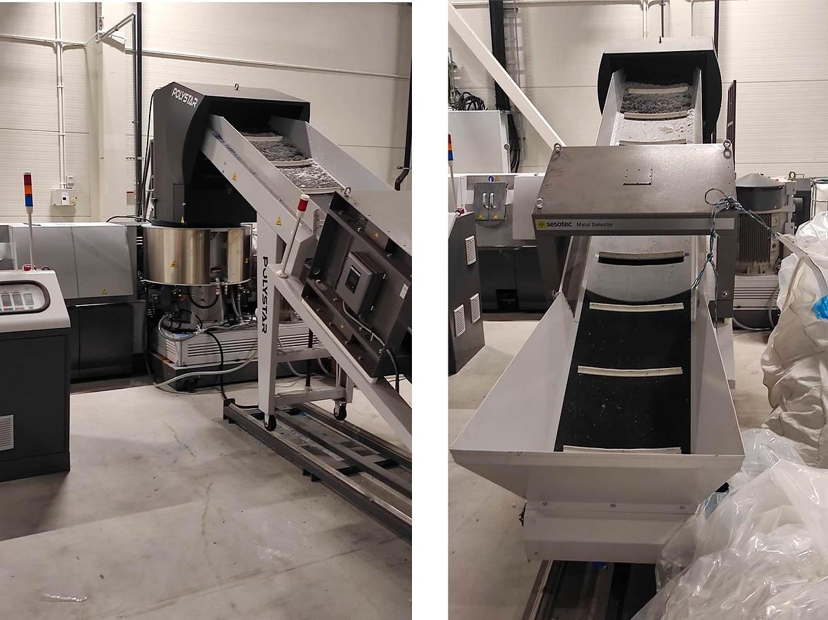 Used 1 - Plastic Film Recycling Machine - LDPE, HDPE, PP