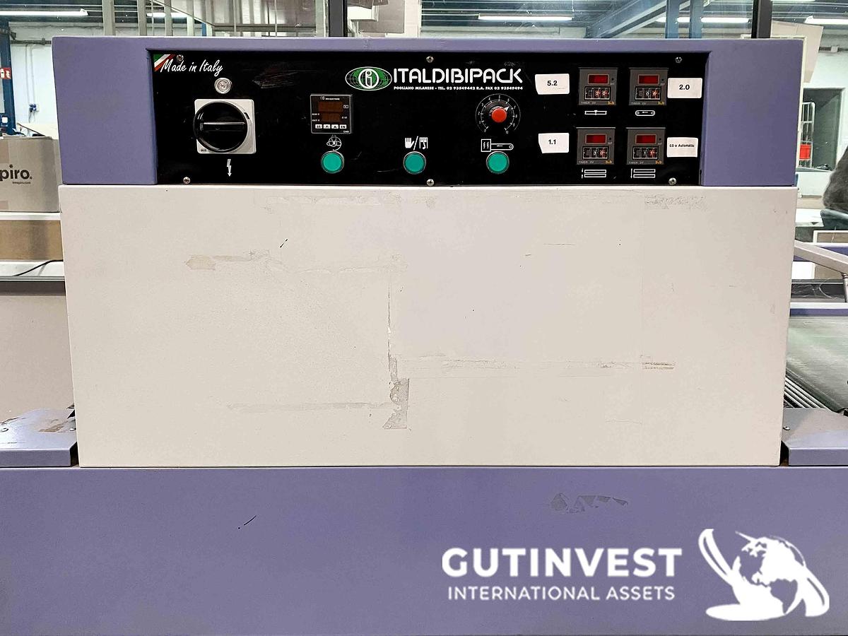 Used shrink wrapping machine + shrink tunnel