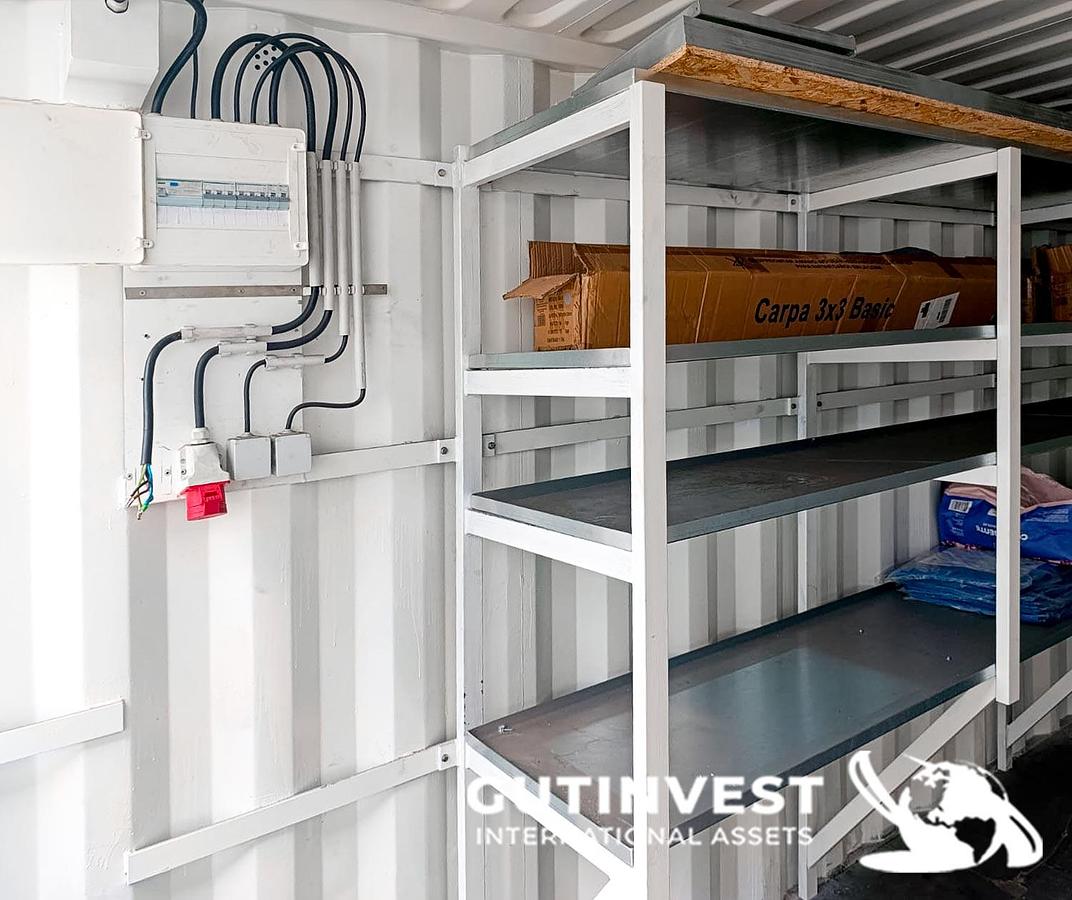 Used 1 - 20-foot container for storage of tools