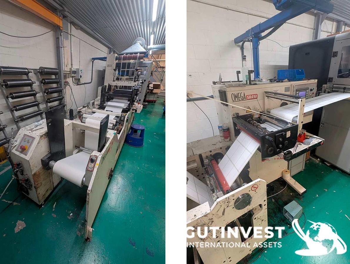 Used Flexographic roll and label printer