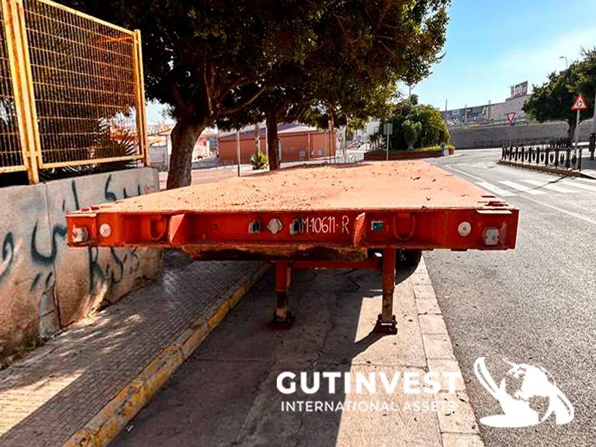 Usado 15 - Semirremolque porta-contenedores - 1 eje