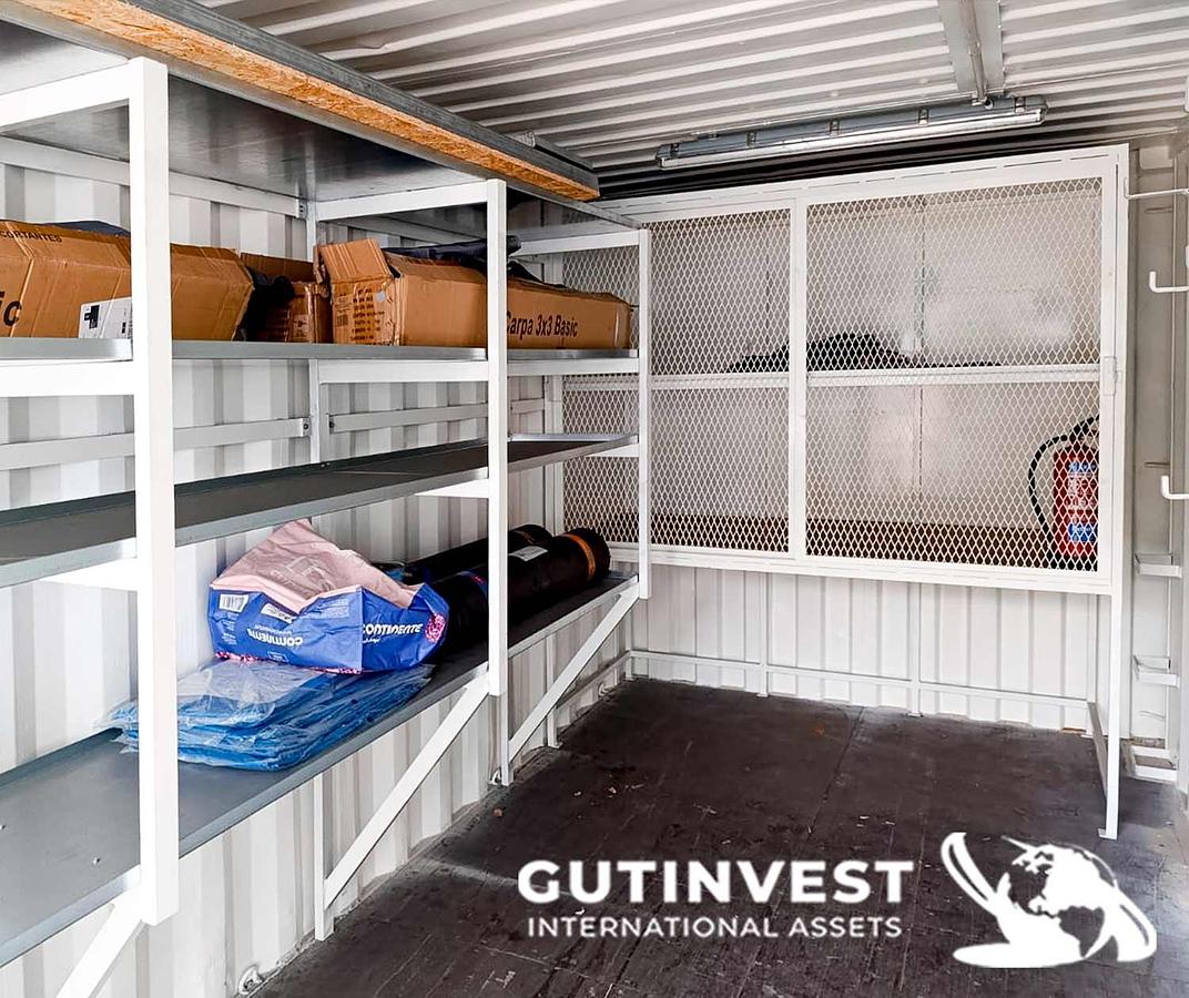 Used 1 - 20-foot container for storage of tools