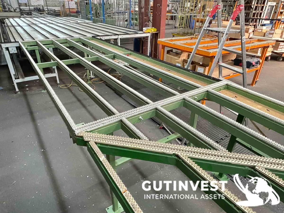 Used 4- head welding line for windows frames