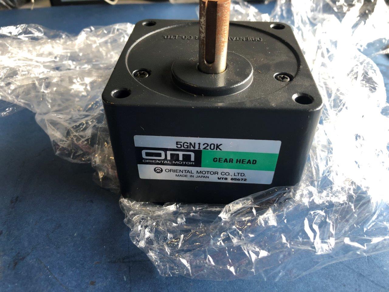 Used ORIENTAL MOTOR 5GN120K GEAR HEAD