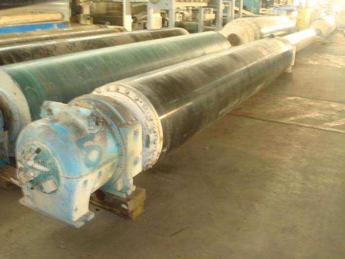 Used SUCTION PRESS ROLL 28" (711MM) DIA X 189" (4800MM) FACE BLACK CLAWSON GL&V
