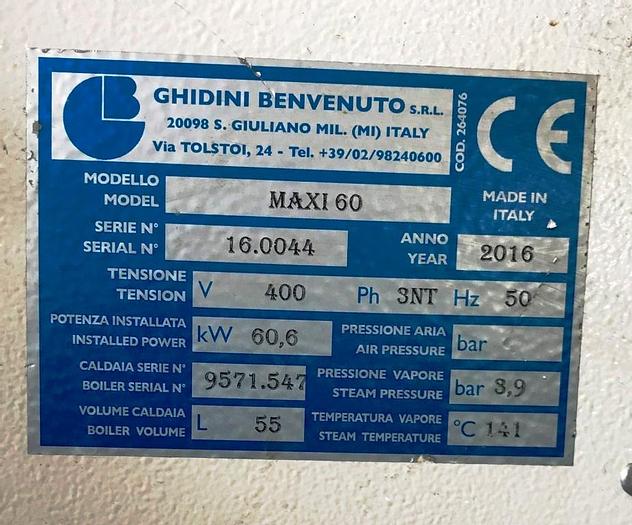 Used 2016 GHIDINI BENVENUTO S:R:L. MAXI 60