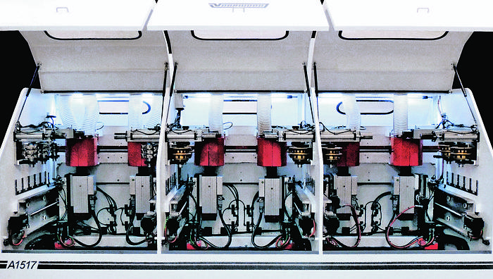 Voorwood A1517 Single-End Tenoner, Quick Change, HSK, or Stack Tooling, Automatic Contour Scaling