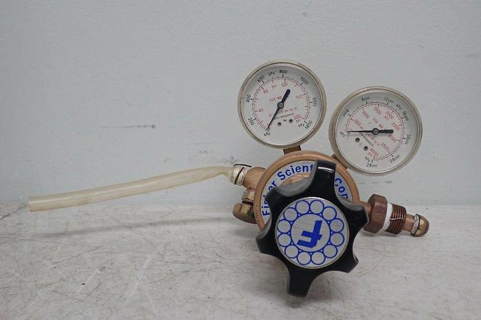Used Fisher Scientific Company FS-125 Compressed Gas Regulator with CGA-580 Fitting