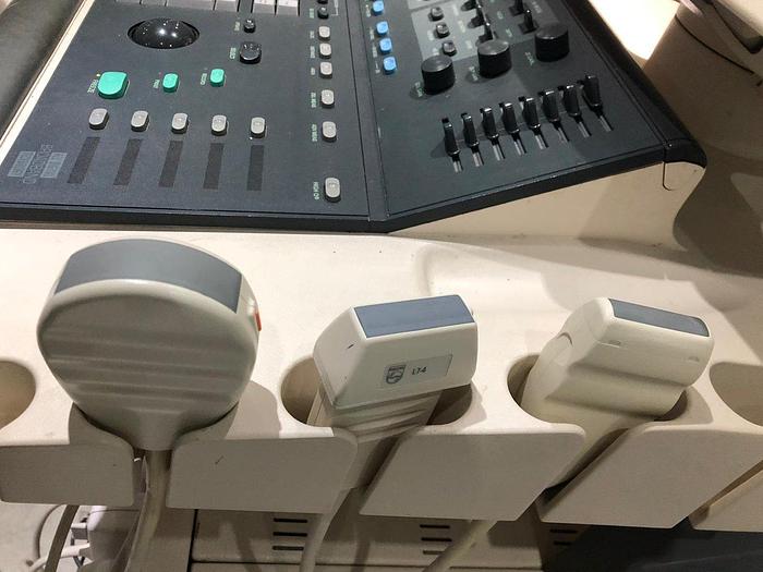 Used 2000 Philips ATL HDI 3500cv Ultraschallgerät Farbdoppler mit 3 Sonden und Fußschalter