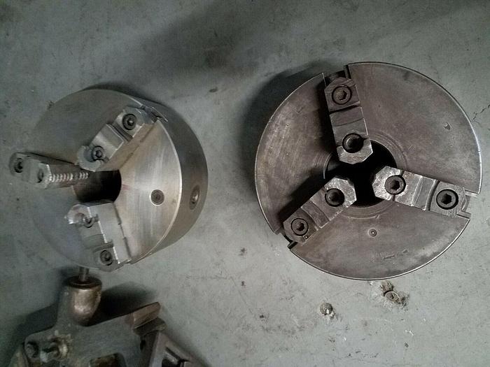 Used 10" inch 3 Jaw Lathe Chuck with threaded back
