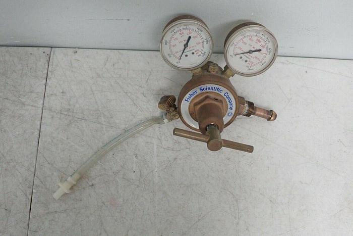 Used Fisher Scientific Company 1084 Compressed Gas Regulator with CGA-580 Fitting