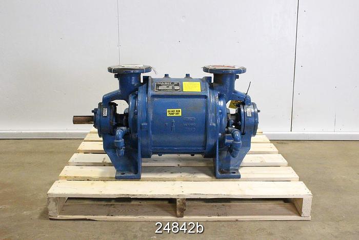Used Nash CL402 Vacuum Pump, 400 Cfm, Position 2, Rebuilt By Nash In 2002, Unused Since Rebuild #24842