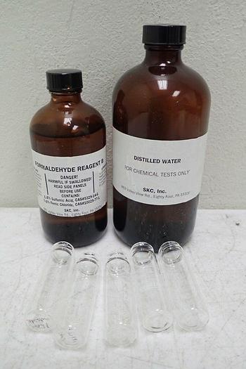 Used LaMotte Model DC1100 Formaldehyde Kit with Case, SKC Passive Bubbles & Extras