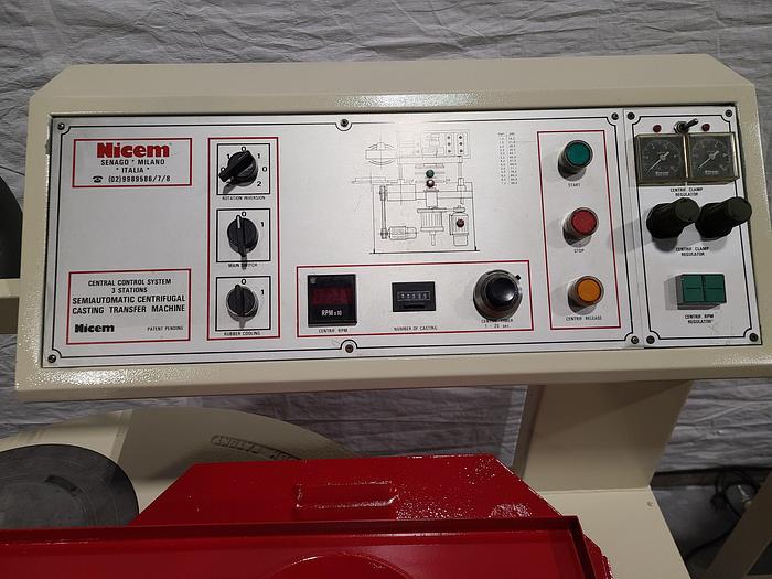 Refurbished Nicem Semi Automatic Spin Casting 3 Mold Machine Fishing