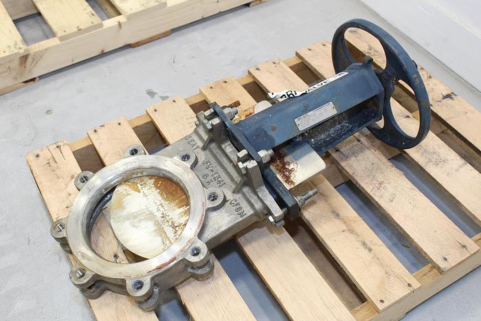 Used Fabri-Valve 8" Hand Operated Knife Gate Valve #44019