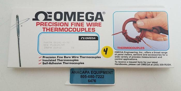 Omega Precision Fine Wire Thermocouples SA1XL-K-72 NEW Pack of 4 (6476)