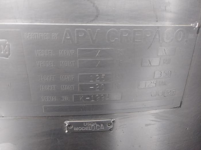 Used 1997 APV CREPACO DC2 COOKER PROCESSOR SCRAPE SURFACE (STOCK #632C).