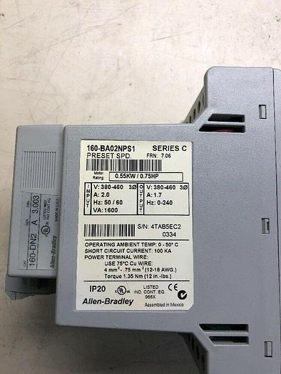 Used Allen Bradley 160-BA02NPS1 Series C