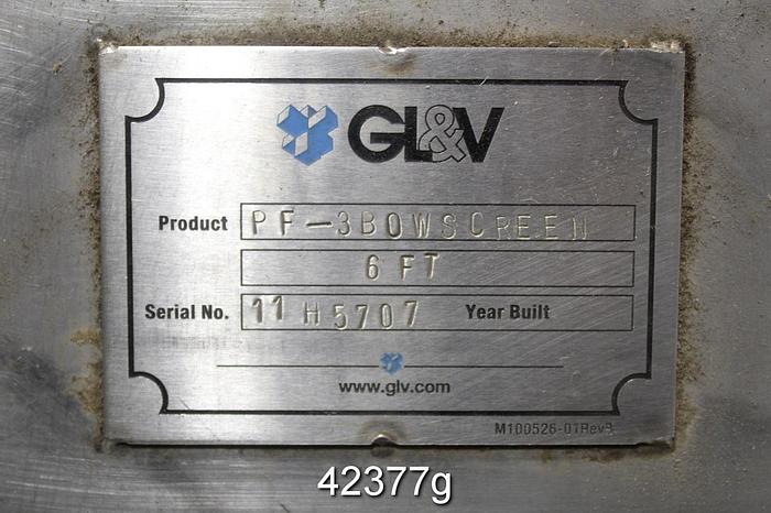 Used GL&V Triple Bank Dsm Thickener, Model PF-3 BOW SCREEN #42377