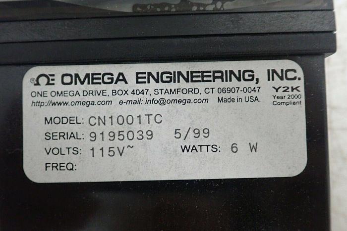 Used Omega Engineering Model CN1001-TC Temperature Controller with Manual & Extras