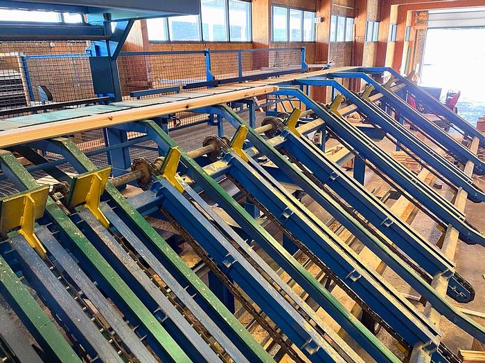 Used Hundegger K2-4 BHF joinery line  for log house production