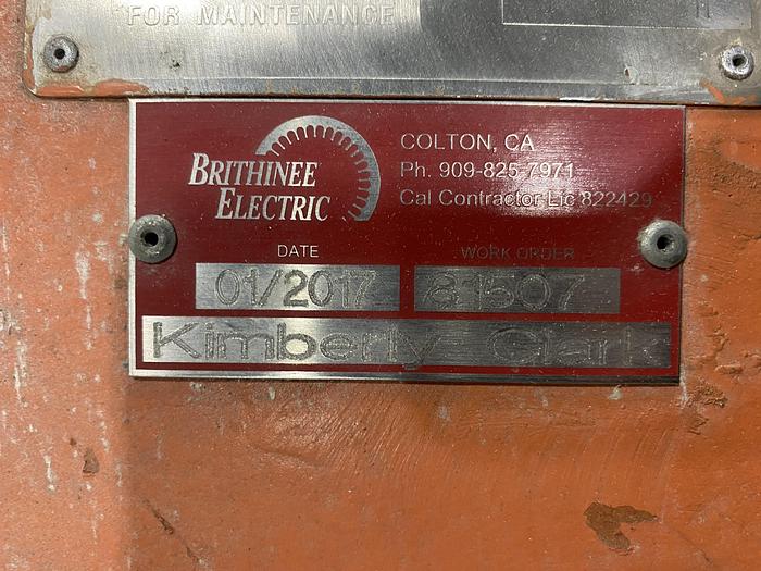 Used 600 HP ABB MOTOR 1200 RPM REBUILT 2017