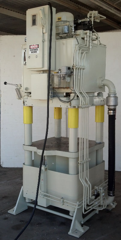 Used 120 Ton Fisher / Precision Model AJF-7 4-Post Hyd. Press; Up Acting Type; Mfg. 2006; S/N 45;