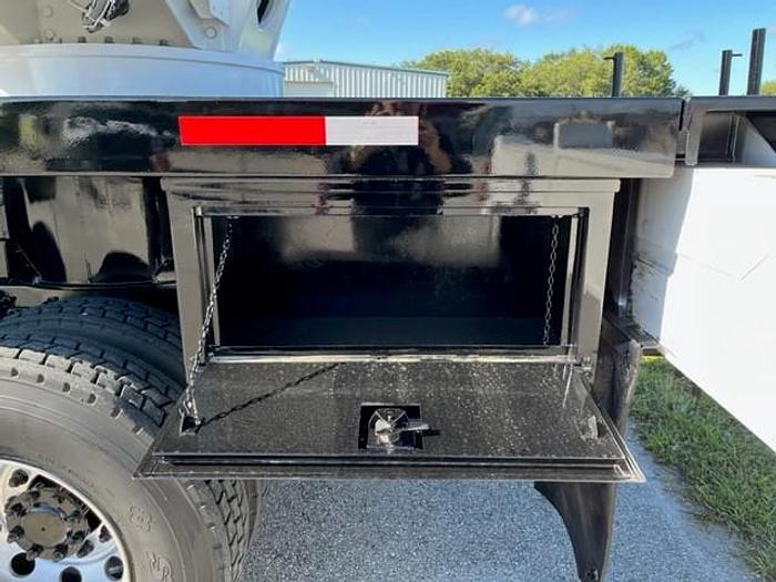 Used Altec AC38-103 38 Ton Crane Boom on 2008 International 7500 6x4 Flatbed Truck – C70823