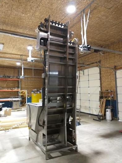 Used Dual Belt Cap Elevator/Sorter