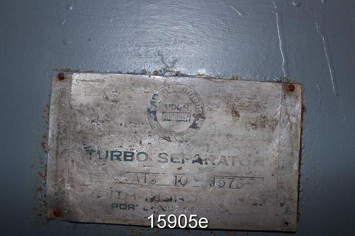 Used Voith ATS10 Turboseparator, 6 Mm Extraction Plate Hole Size #15905