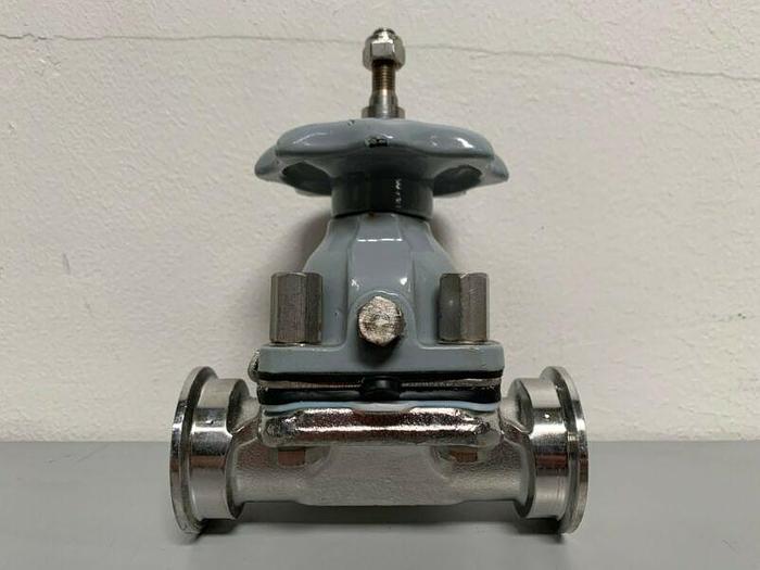 Used ITT Diaphragm Valve w/ 1" Sanitary Fittings