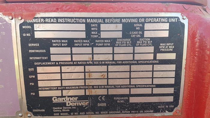 Used 1987 Pacific 4 Axle Carrier Style Oilfield Pump / Kill Truck