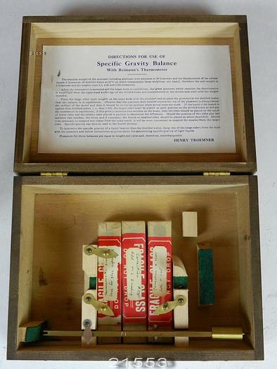 Used Henry Troemner Specific Gravity Balance Tester #21553