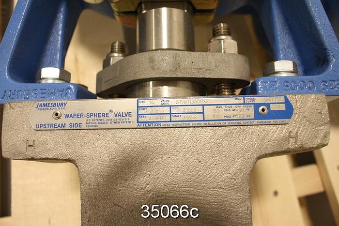 Used Metso 815W113600XZ 14" Butterfly Control Valve #35066