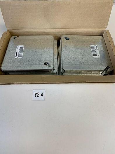 Thomas & Betts Steel City 52C1 4" Square Blank Cover Flat (Qty.39)
