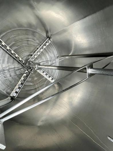 Used 850 Gallon Stainless Steel Jacketed Mix Tank with Sweep Agitation