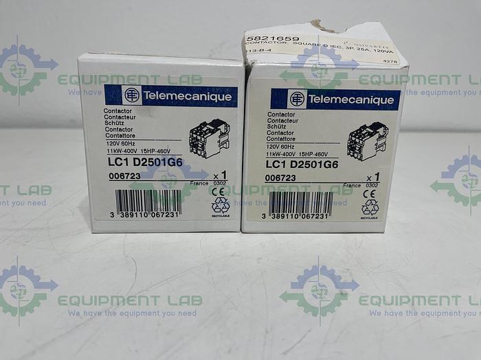 Telemecanique LC1 D2501G6 Contactor 11kW-400V, 5HP