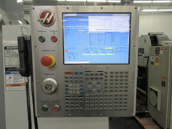 Used 2005 HAAS VM-3 CNC Vertical Machining Center w 4th & 5th Axis Brushless Drives, 24+1 ATC, Chip Auger