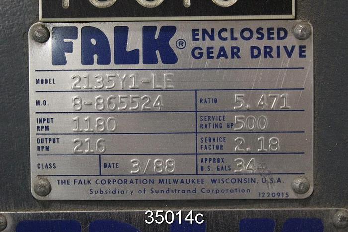 Used Falk 2135Y1-LE Gear Drive, 5.471/1 Ratio #35014