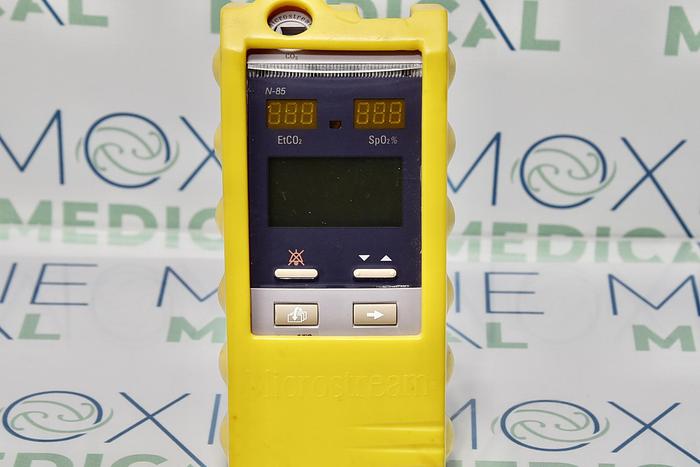Used Nellcor Microstream Model N-85 Portable Bedside Capnograph Pulse Oximeter - PARTS