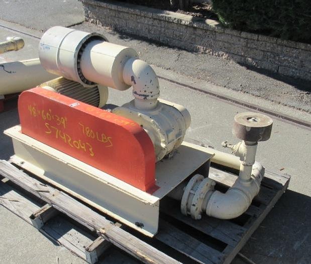 Used Blower, 10 HP, Lobe Type, 4" in/out #S742043