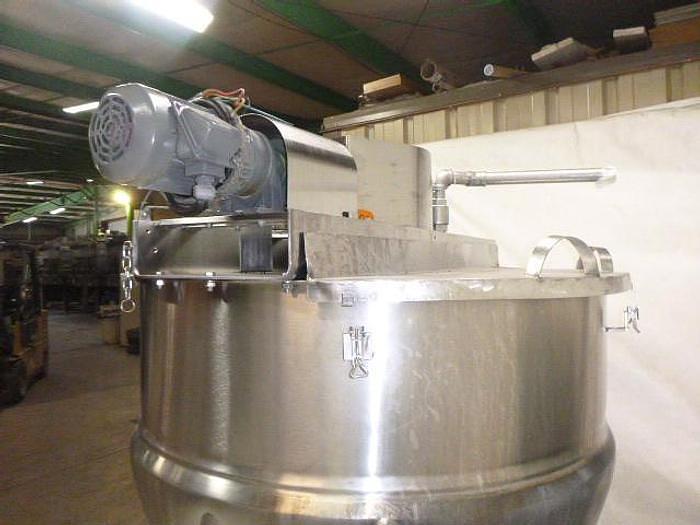 Used 300 GALLON LEE DOUBLE MOTION KETTLE - S/S - 90 PSI JACKET