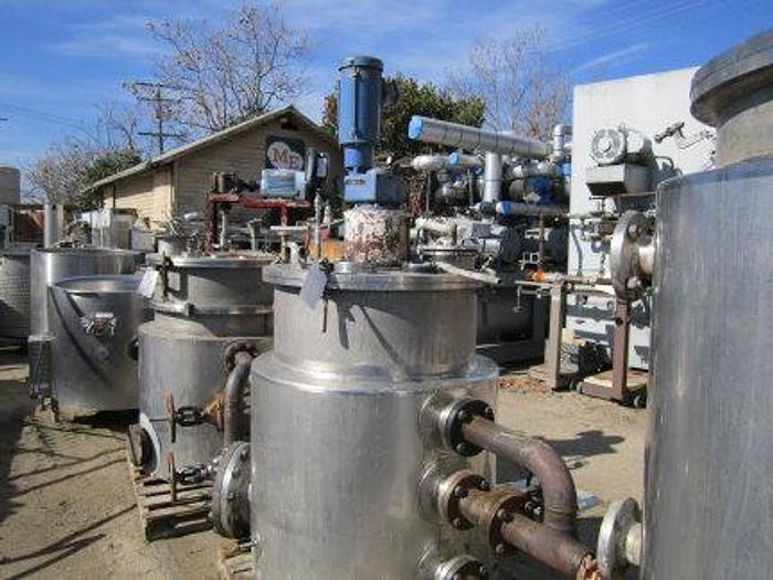 Used Reactor, 150 Gallon, 304 S/st, Jkt, Agit, CE Howard, S737602 #S737602
