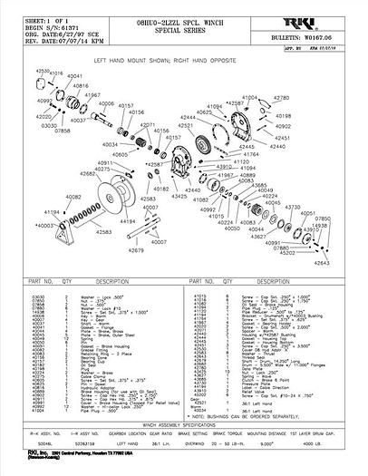 Ingersoll-Rand Winch - 52263159