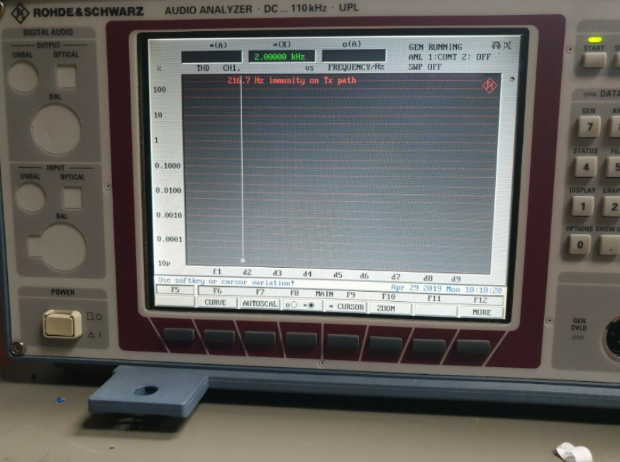 Used Rohde & Schwarz UPL16 1078.2008.16 W/ OPT UPL-B4 1078.3804.02 OPT N00 + UPL-B10