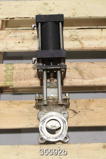 Used NPV 3" Air Operated Knife Gate Valve #35592