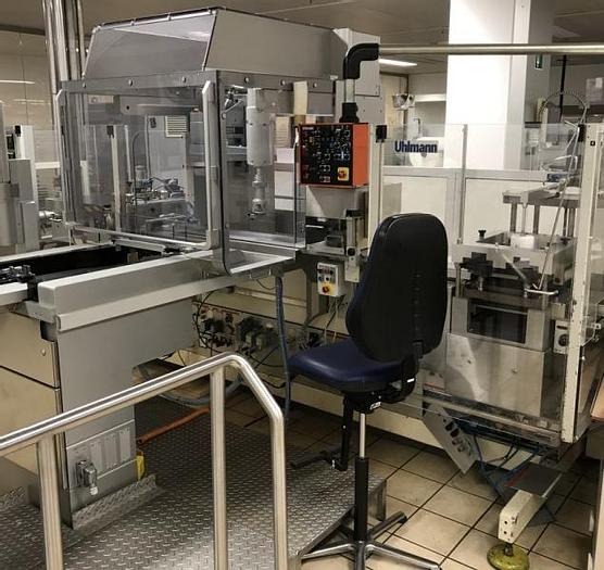Used I 14441 D - Blisterpack and Labelling Line UHLMANN UPS 2 ET / B+S ESA 1001 for Ampoules